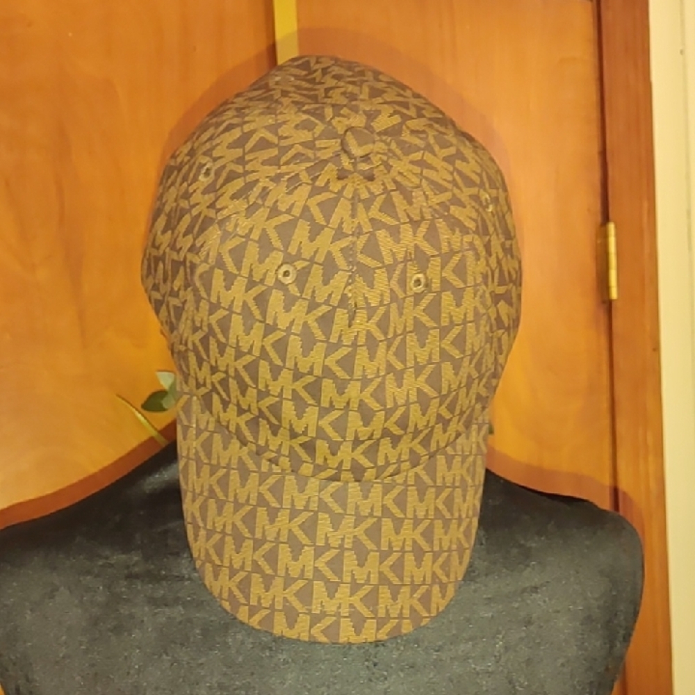 Michael Kors Brown Monogram Cap